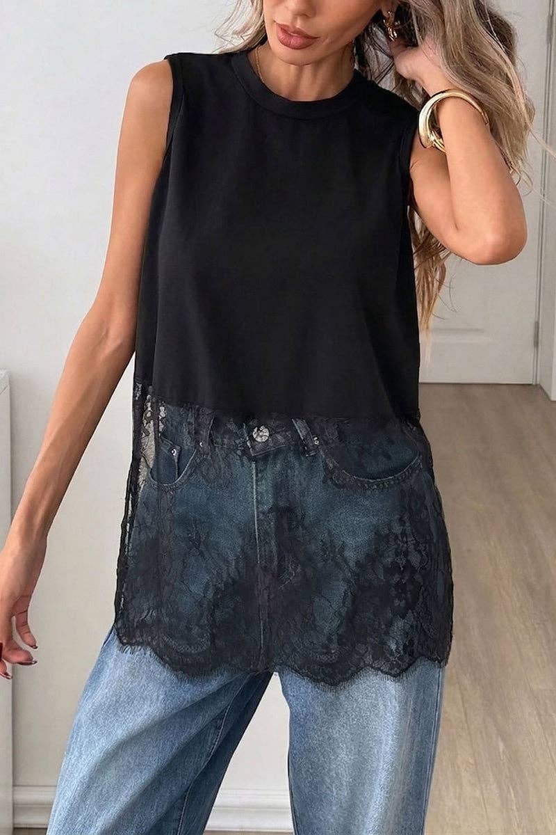The After Hours Lace Tank