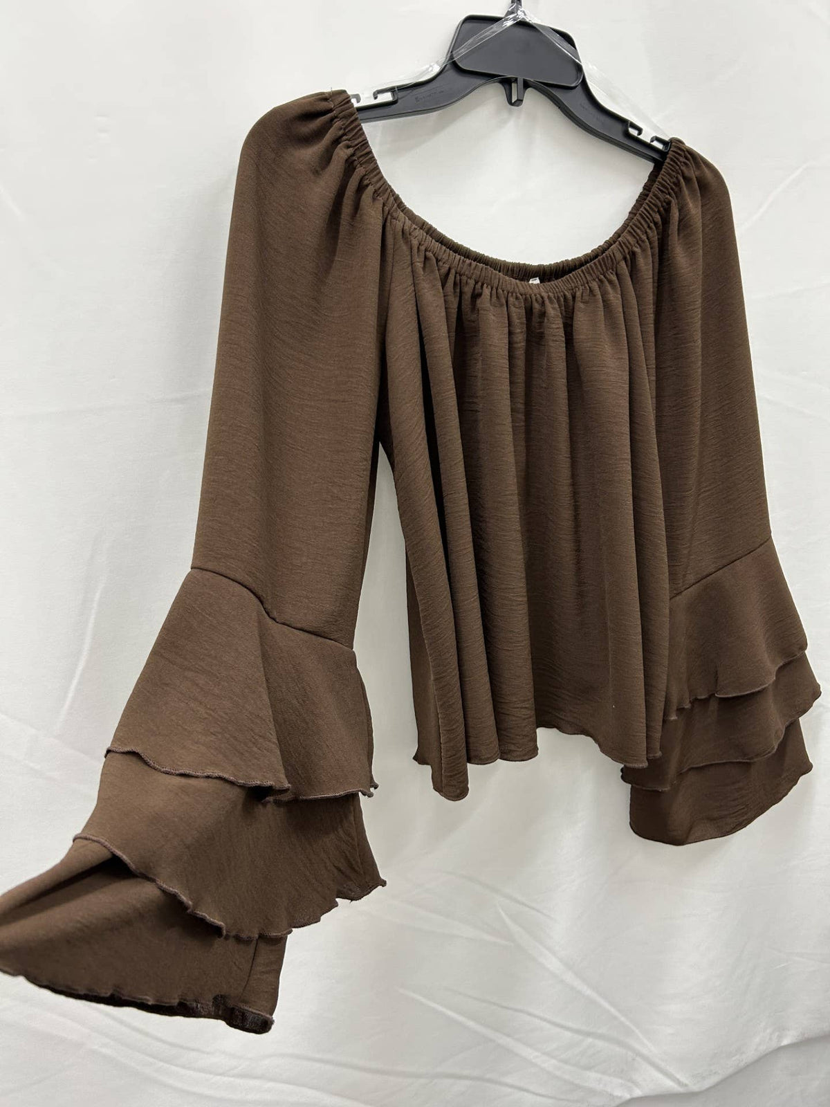 The Sienna Ruffle Top 🤎